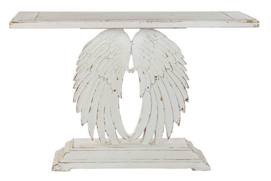 Konsola Skrzydła angel wings antyczna biel