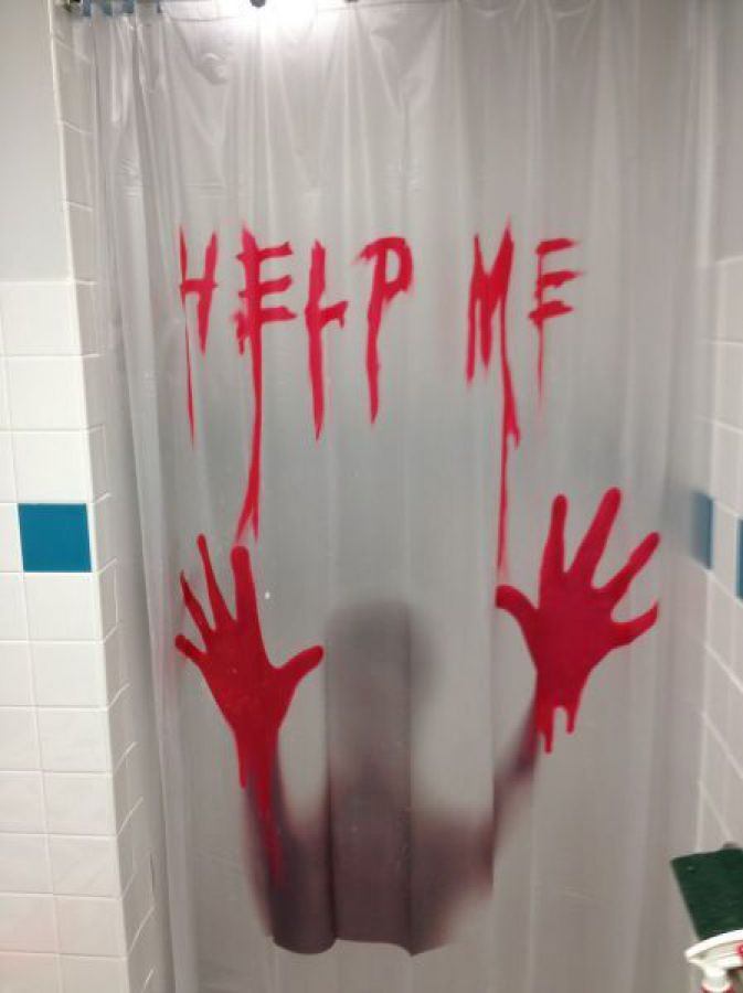 Zasłona pod prysznic krwawa Bloody Curtain 