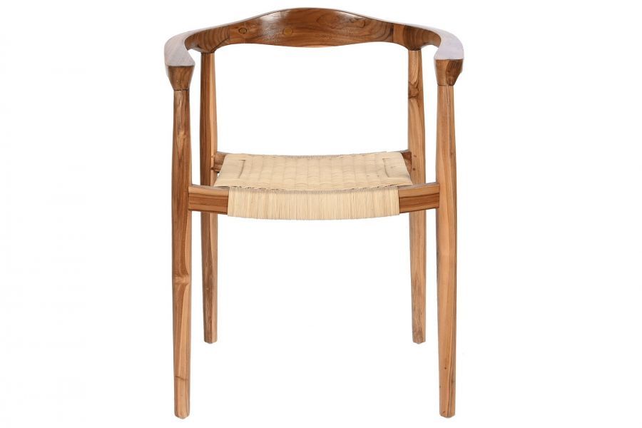 Krzesło Ikona stylu rattanowe brązowe 