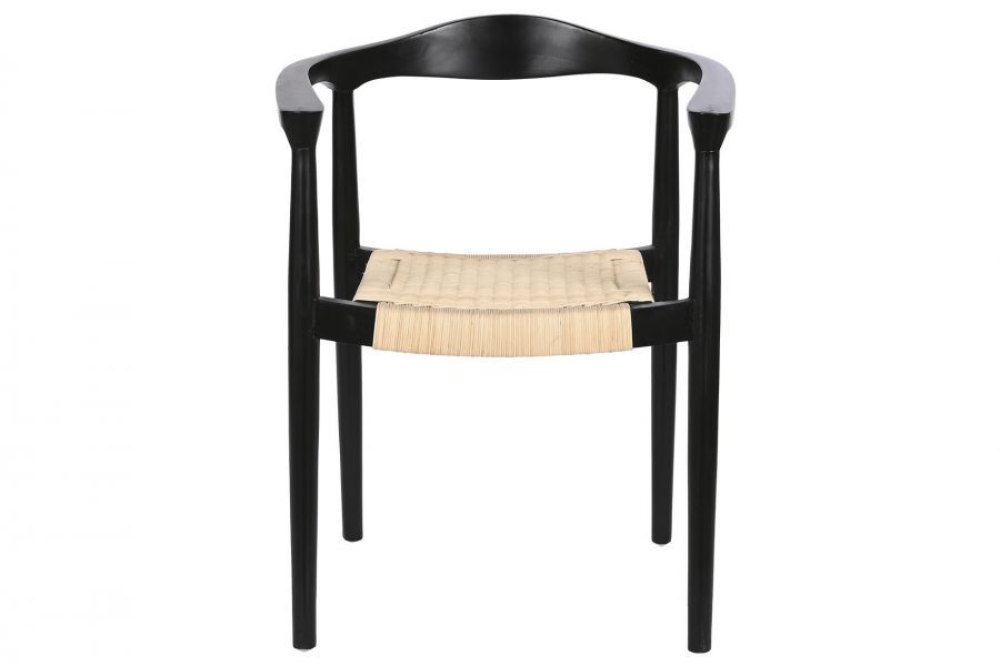 Krzesło Ikona stylu rattanowe czarne