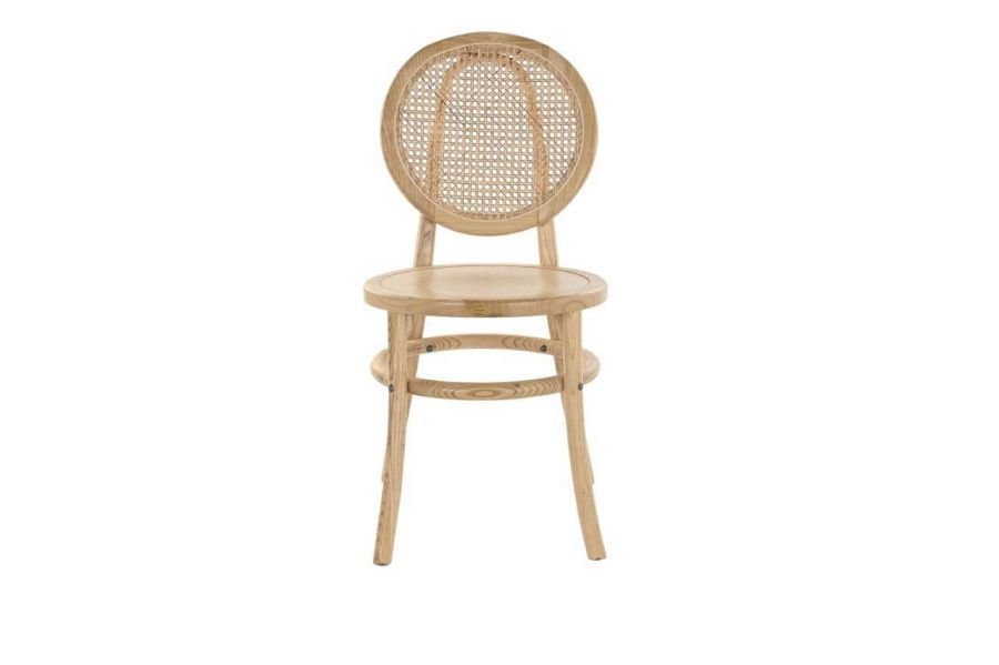 Krzesło rattanowe Icon retro z plecionką wiedeńską natur