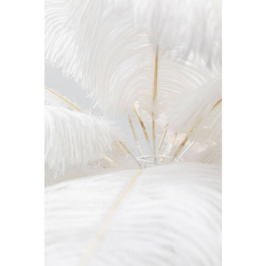 Lampa Feather Palm biała stołowa 60cm - Kare Design