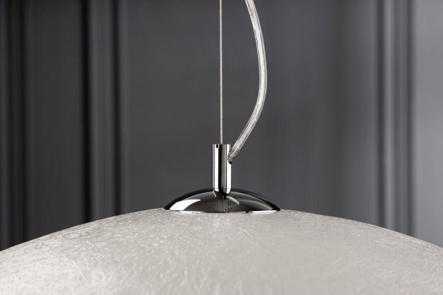 Lampa Glow biało-srebrna 70 cm  - Invicta Interior