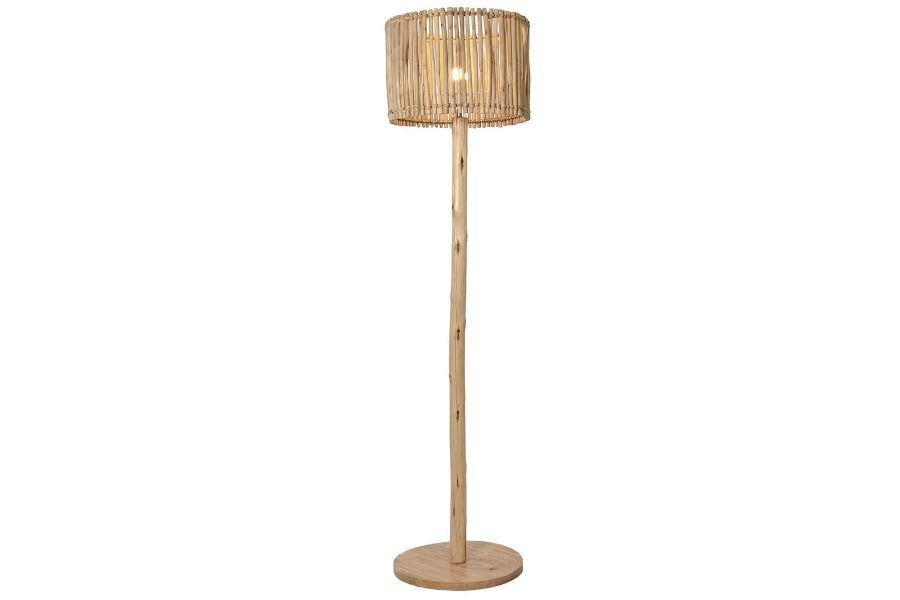 Lampa podłogowa drewniana z eukaliptusa
