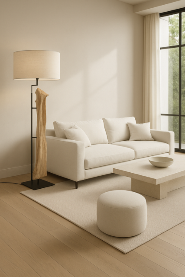 Lampa podłogowa Woodland drewniana 180 cm - Item International