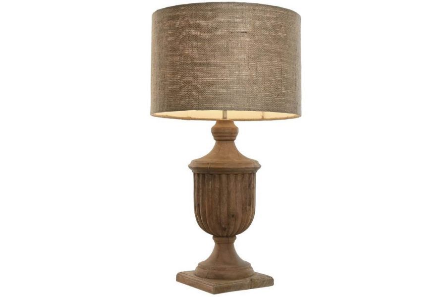 Lampa stołowa Elegant z drewna mango 86 cm