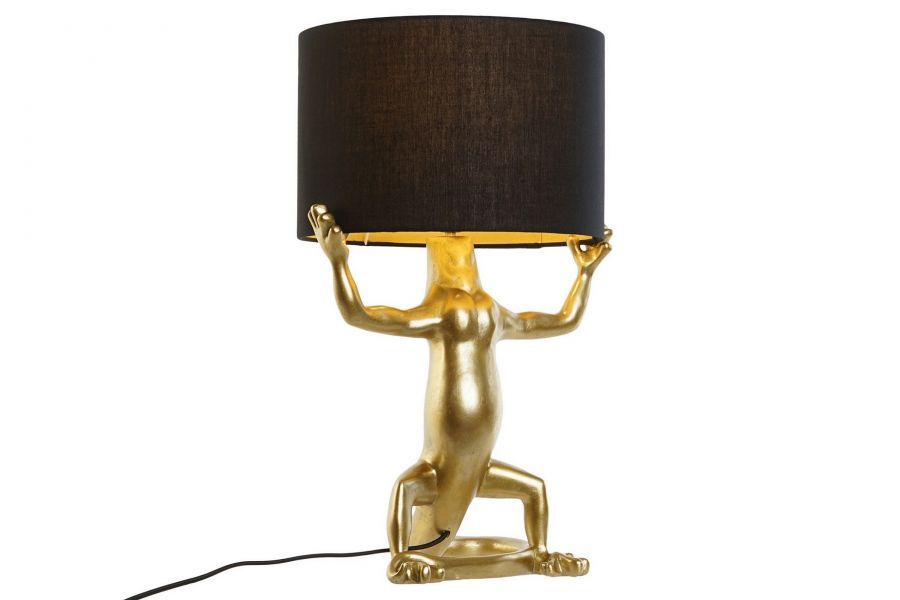 Lampa stołowa Jaszczurka złota