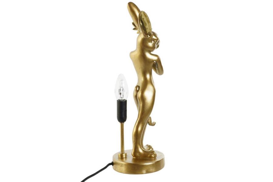 Lampa stołowa Królik Rabbit Bunny złota