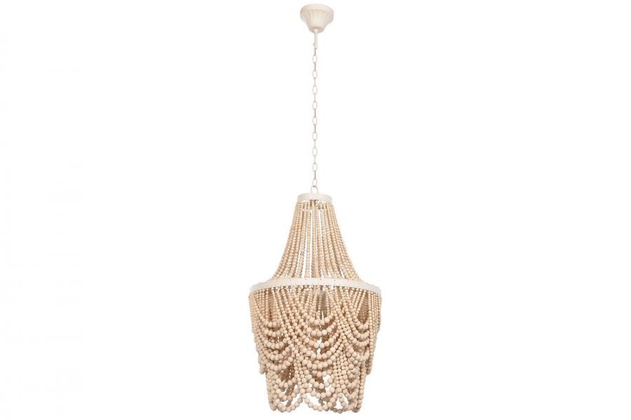 Lampa sufitowa Celebrate z drewnianymi perłami