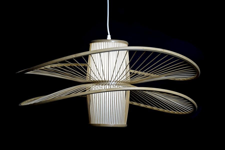 Lampa sufitowa Hat bambusowa 70 cm