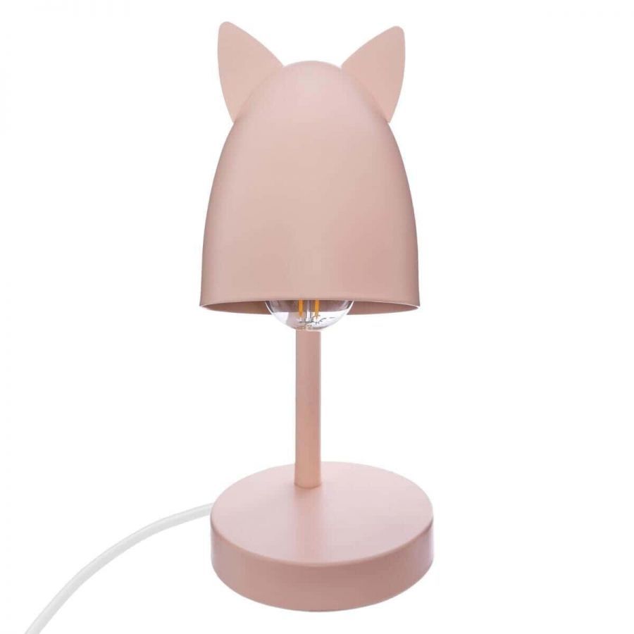 Lampka biurkowa Kot różowa