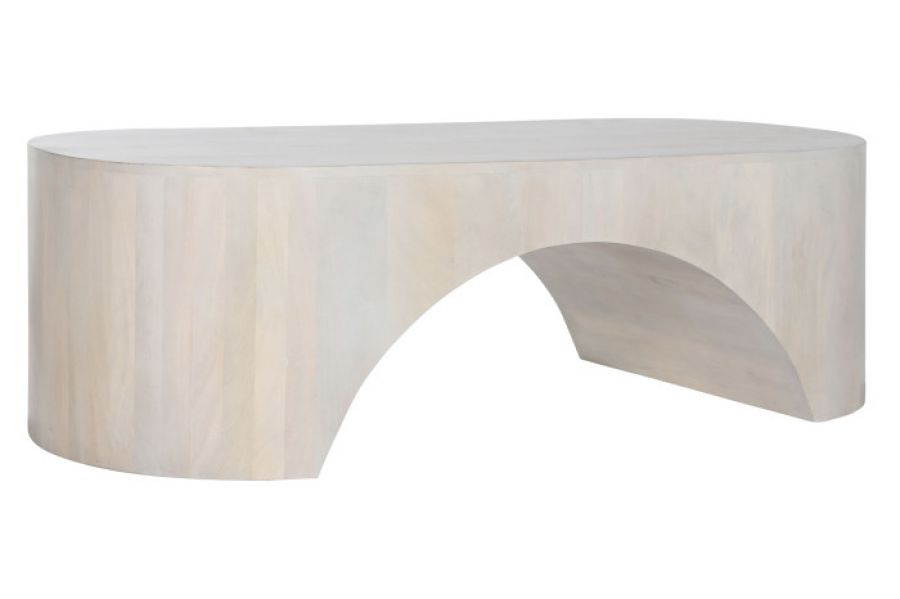 Ława drewniana Arco Japandi mango