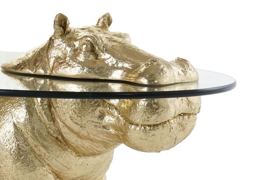 Ława stolik Hipopotam złoty