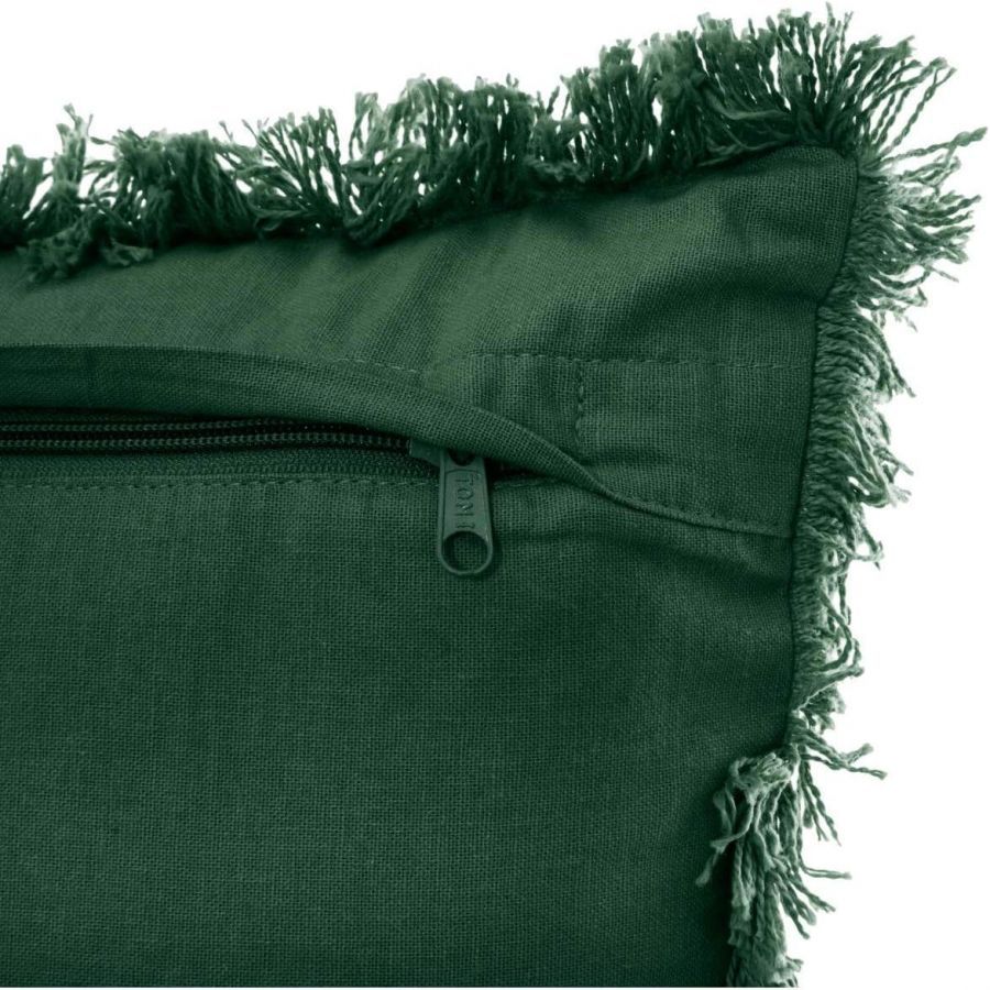 Poduszka z frędzlami zielona - Atmosphera