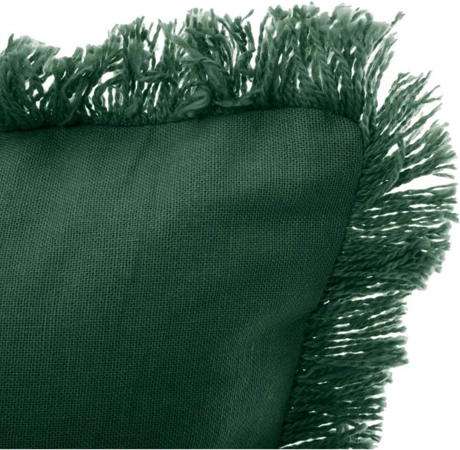 Poduszka z frędzlami zielona - Atmosphera