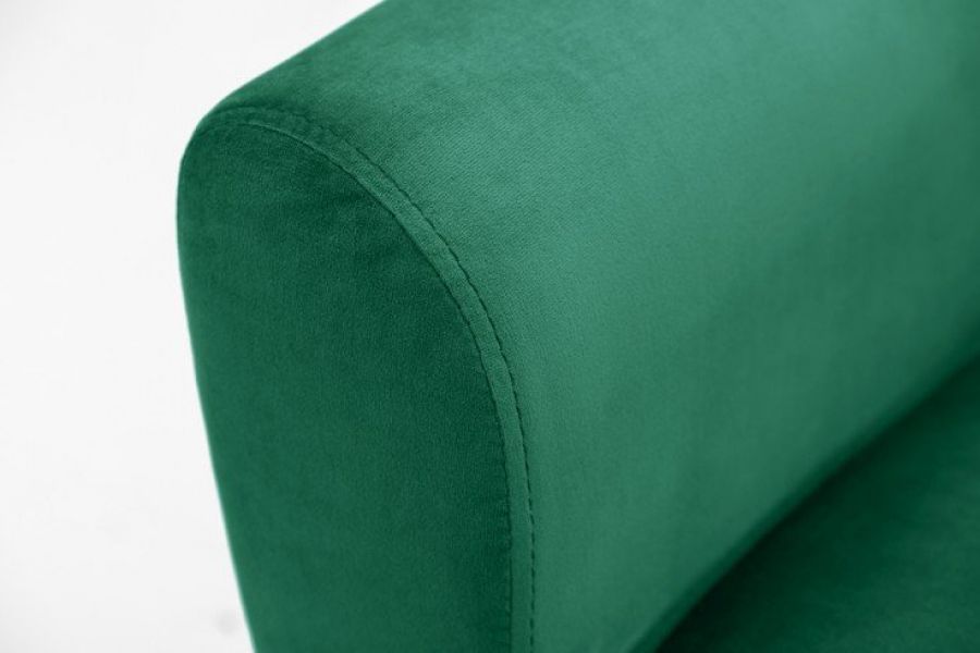 Sofa Bellezza 208 cm aksamitna zielona - Invicta Interior
