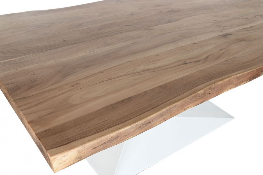 Stół Future Mammut 200 cm drewno akacjowe biały