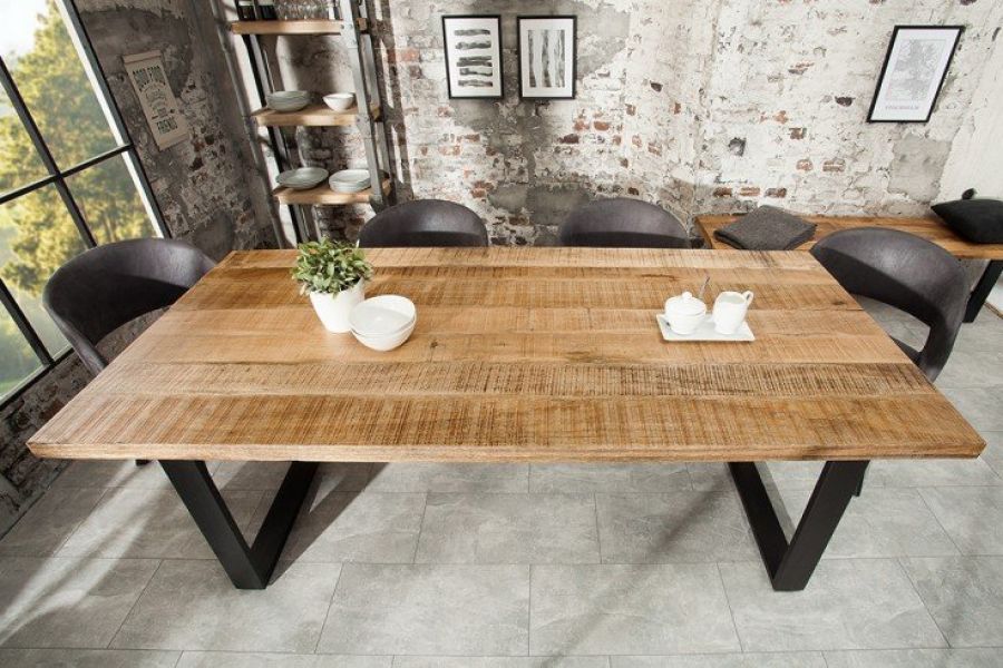 Stół Iron Craft 180 cm drewniany mango - Invicta Interior