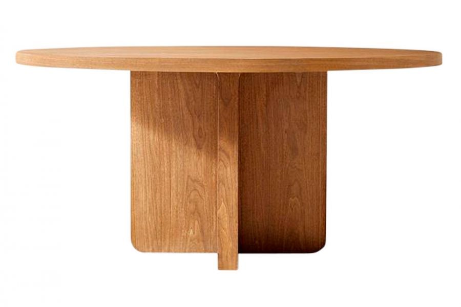 Stół okrągły Modern Lounge z drewna dębowego