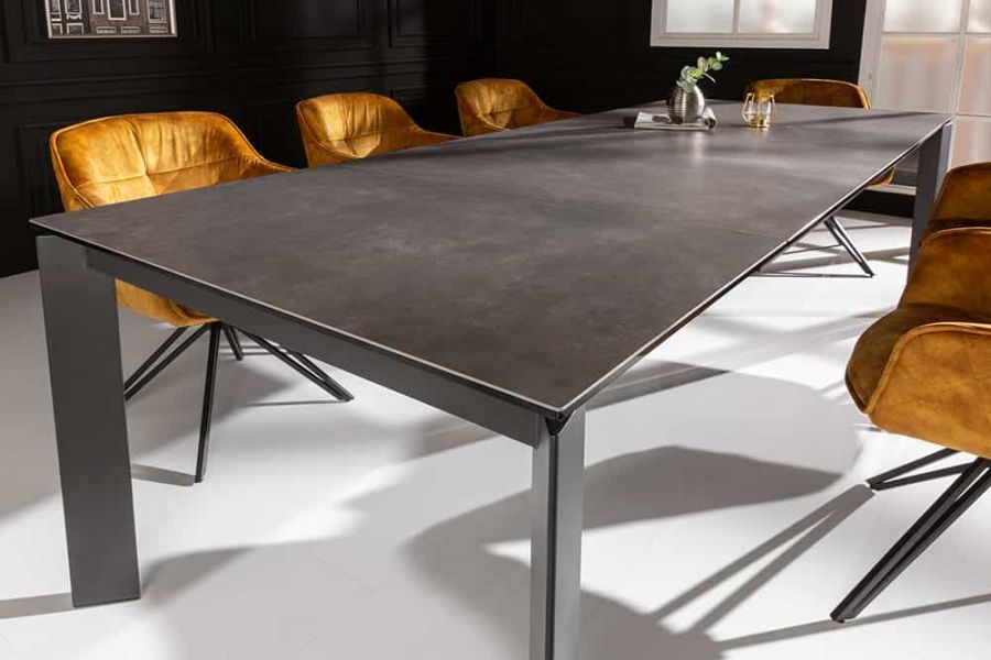 Stół rozkładany ceramiczny X7 180-240 cm antracyt - Invicta Interior