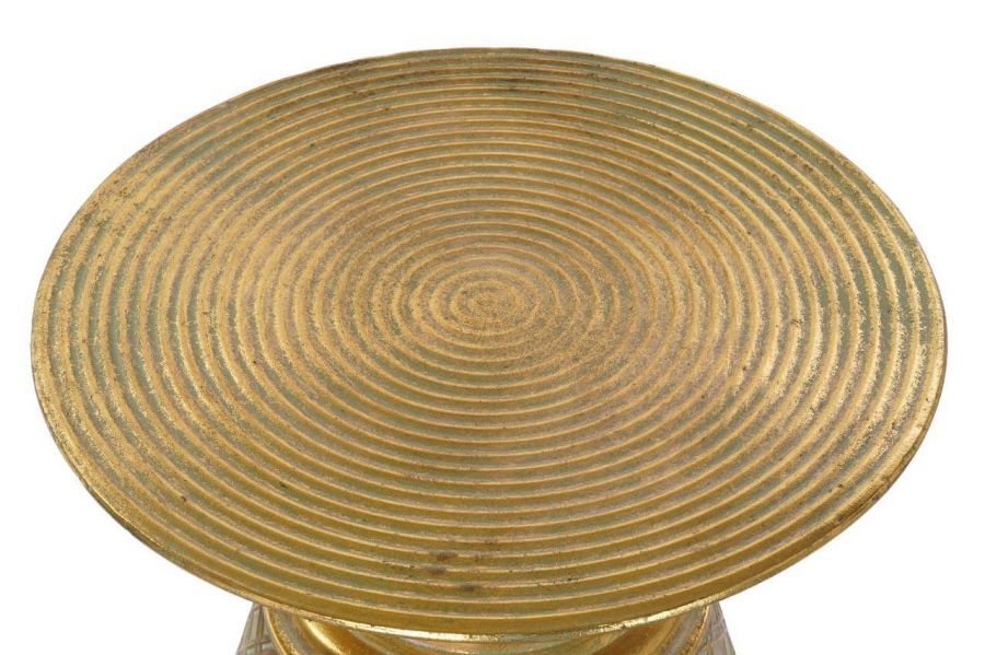 Stolik kawowy okrągły Orient złoty