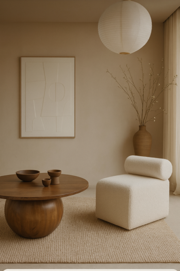 Stolik okrągły 80 cm drewno akacjowe - Item International