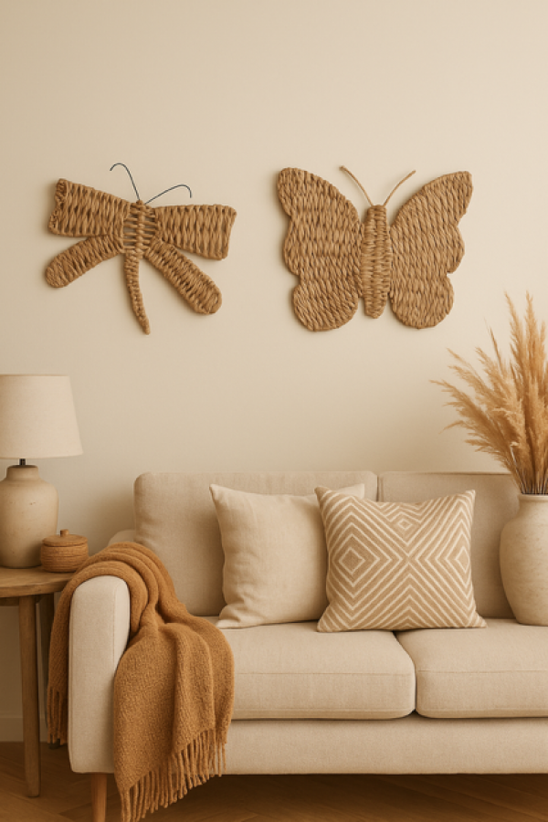 Zestaw dekoracji ściennych Motyl i Ważka