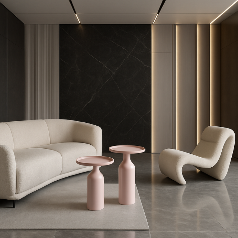 Zestaw stolików Nest Duo pink