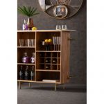 Barek drewniany Grace z marmurowym blatem 120 cm - Kare Design 4