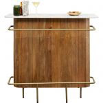 Barek drewniany Grace z marmurowym blatem 120 cm - Kare Design 6
