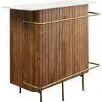 Barek drewniany Grace z marmurowym blatem 120 cm - Kare Design 7