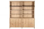 Biblioteczka loftowa regał drewniany z drabiną 220 cm 5