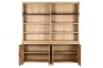 Biblioteczka loftowa regał drewniany z drabiną 220 cm 4