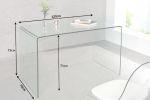 Biurko Clear Club 120 cm szklane  - Invicta Interior 11