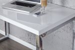 Biurko Laptop Desk białe lakierowane  - Invicta Interior 3