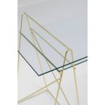 Biurko Polar szklane złote - Kare Design 11