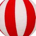 Bombka zawieszka Candy czerwono-biała duża 2