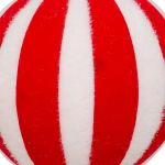 Bombka zawieszka Candy czerwono-biała  2