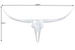 Dekoracja alu Bull srebrna 125 cm  - Invicta Interior 10
