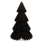 Dekoracja Choinka papierowa origami 30 cm czarna 4
