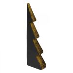 Dekoracja Choinka papierowa origami 30 cm czarna 6