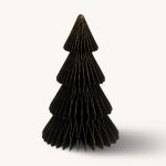 Dekoracja Choinka papierowa origami 30 cm czarna 3