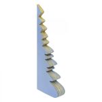 Dekoracja Choinka papierowa origami 30 cm niebieska 6