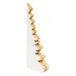 Dekoracja Choinka papierowa origami 30 cm white creme 7