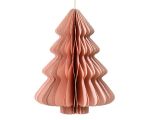Dekoracja Choinka papierowa składana 40 cm różowa pastelowa 1