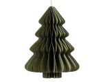 Dekoracja Choinka papierowa składana 40 cm zielona  1