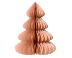 Dekoracja Choinka papierowa składana 60 cm różowa pastelowa 1