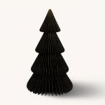 Dekoracja Choinka papierowa składana 90 cm czarna 5