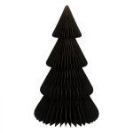 Dekoracja Choinka papierowa składana 90 cm czarna 6