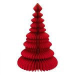 Dekoracja Choinka papierowa składana 90 cm Red 4